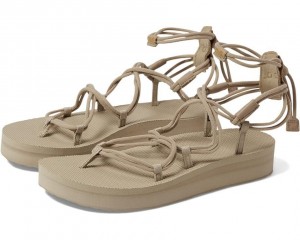 Beige Teva Midform Infinity Women's Sandals | 21394-KGVL