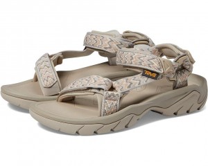 Beige Teva Terra Fi 5 Universal Women's Sandals | 17945-IAWS