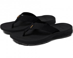 Black Teva Hydratrek Men's Flip Flops | 28345-OMHX