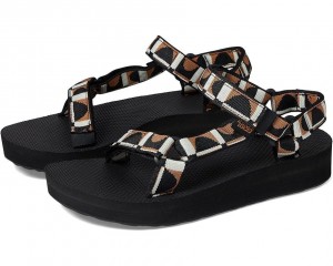 Black Teva Midform Universal Women's Sandals | 97526-VCLO