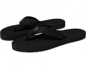 Black Teva Mush Ii Women's Flip Flops | 20136-FHYO