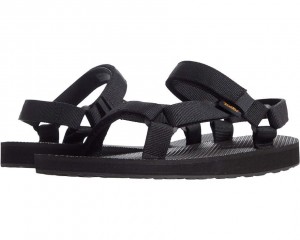 Black Teva Original Universal Kids' Sandals | 76825-BQOM