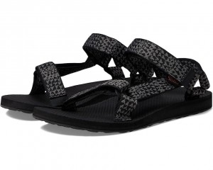 Black Teva Original Universal Men's Sandals | 58674-WMDE