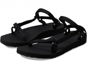 Black Teva Original Universal Slim Women's Sandals | 49267-ZNBW