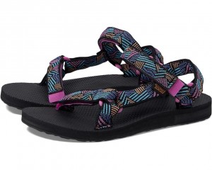 Black Teva Original Universal Women's Sandals | 29148-NQJX