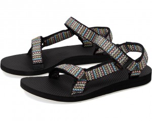 Black Teva Original Universal Women's Sandals | 58467-LJSB