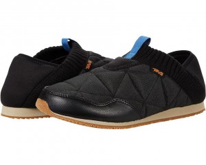 Black Teva Reember Men's Sneakers | 13802-ZQUR