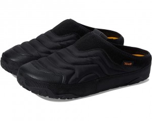 Black Teva Reember Terrain Men's Slippers | 05713-UVXO