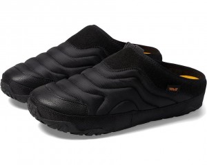 Black Teva Reember Terrain Men's Slippers | 87521-OJTL