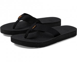 Black Teva Reflip Women's Flip Flops | 60721-GKVN