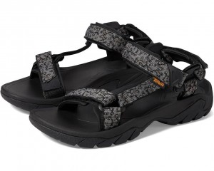 Black Teva Terra Fi 5 Universal Men's Sandals | 26710-WPSC