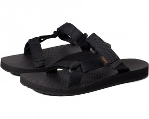 Black Teva Universal Slide Women's Sandals | 98573-MUHO