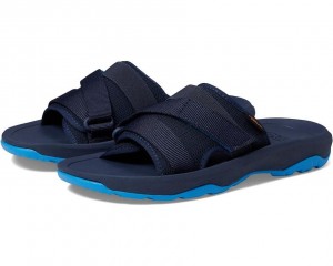 Blue Teva Hurricane Verge Slide Kids' Sandals | 54093-ZLXF