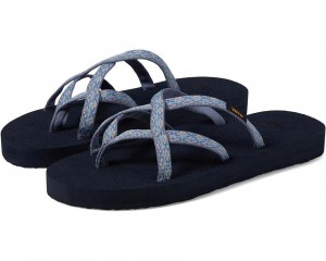 Blue Teva Olowahu Women's Flip Flops | 04127-TRQW