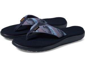 Blue Teva Voya Women's Flip Flops | 98614-LFKO