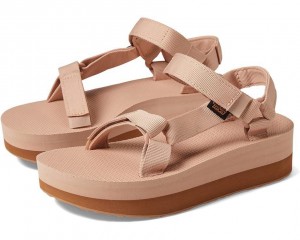 Brown Teva Flatform Universal Women's Sandals | 48596-LFMT