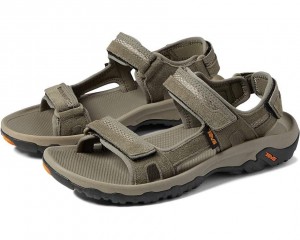 Brown Teva Hudson Men's Sandals | 89126-WSXK