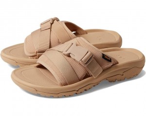 Brown Teva Hurricane Verge Slide Women's Sandals | 91267-KPOW