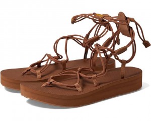 Brown Teva Midform Infinity Women's Sandals | 57061-NPYR