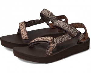 Brown Teva Midform Universal Women's Sandals | 04896-PDSW