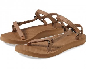 Brown Teva Original Universal Slim Women's Sandals | 43069-NKOI