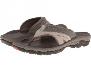 Brown Teva Pajaro Men's Flip Flops | 92673-TEYP