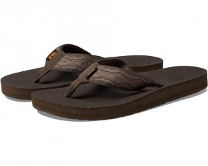 Brown Teva Reflip Men's Flip Flops | 59648-OUAM