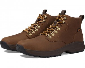 Brown Teva Tusayan Men's Hiking Boots | 06348-JLPI