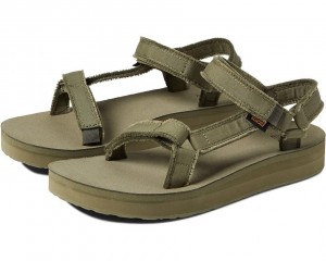 Green Teva Midform Universal Canvas Women's Sandals | 57263-EQAT