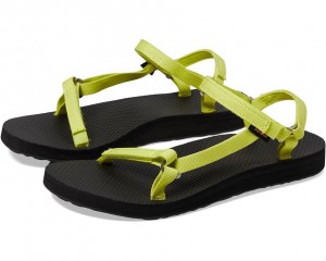 Green Teva Original Universal Slim Women's Sandals | 72134-JAFW