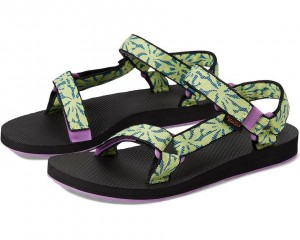 Green Teva Original Universal Women's Sandals | 35716-YXVN