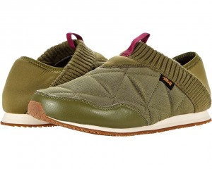 Green Teva Reember Women's Sneakers | 29013-JHEO