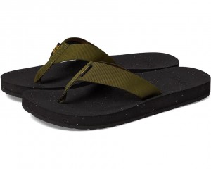 Green Teva Reflip Men's Flip Flops | 50768-LIQD