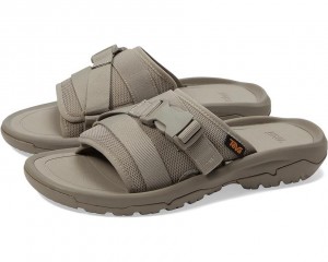 Grey Teva Hurricane Verge Slide Men's Sandals | 82075-SXAY