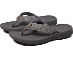 Grey Teva Hydratrek Men's Flip Flops | 73614-MPLS