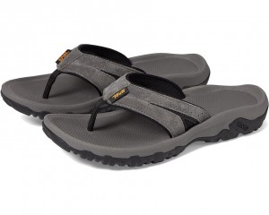 Grey Teva Katavi 2 Thong Men's Flip Flops | 85947-ZLPW