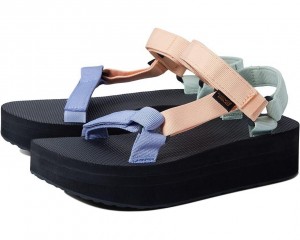 Multicolor Teva Flatform Universal Women's Sandals | 24683-GAUF