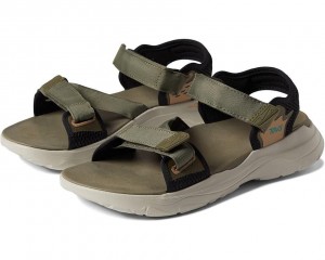 Olive Teva Zymic Men's Sandals | 72345-RNWC