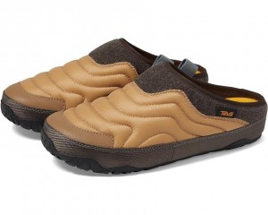 Orange Teva Reember Terrain Men's Slippers | 64859-RJAL