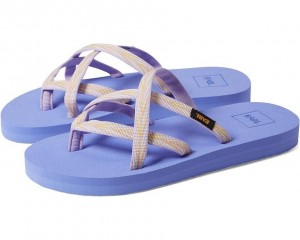 Purple Teva Olowahu Kids' Sandals | 98254-RPEN