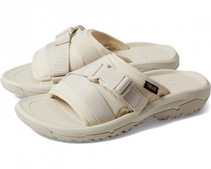 White Teva Hurricane Verge Slide Women's Sandals | 97865-IERV