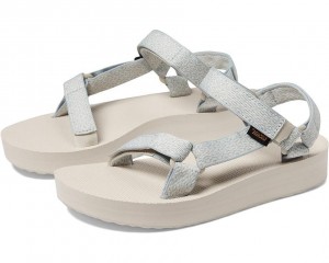 White Teva Midform Universal Women's Sandals | 98035-CVAY