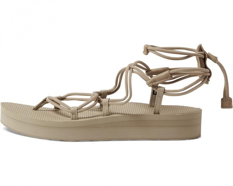 Beige Teva Midform Infinity Women's Sandals | 21394-KGVL