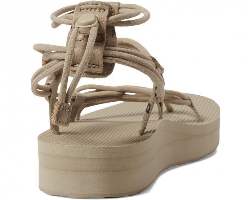 Beige Teva Midform Infinity Women's Sandals | 21394-KGVL