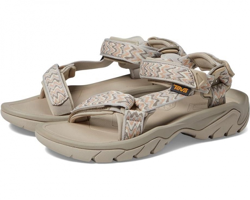 Beige Teva Terra Fi 5 Universal Women\'s Sandals | 17945-IAWS