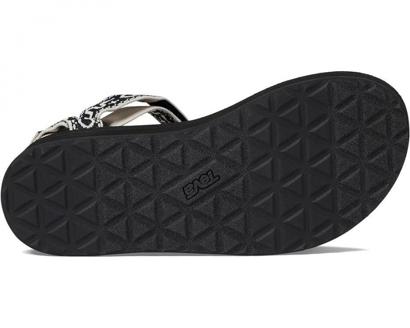 Black Teva Flatform Universal Women's Sandals | 05193-DPLR