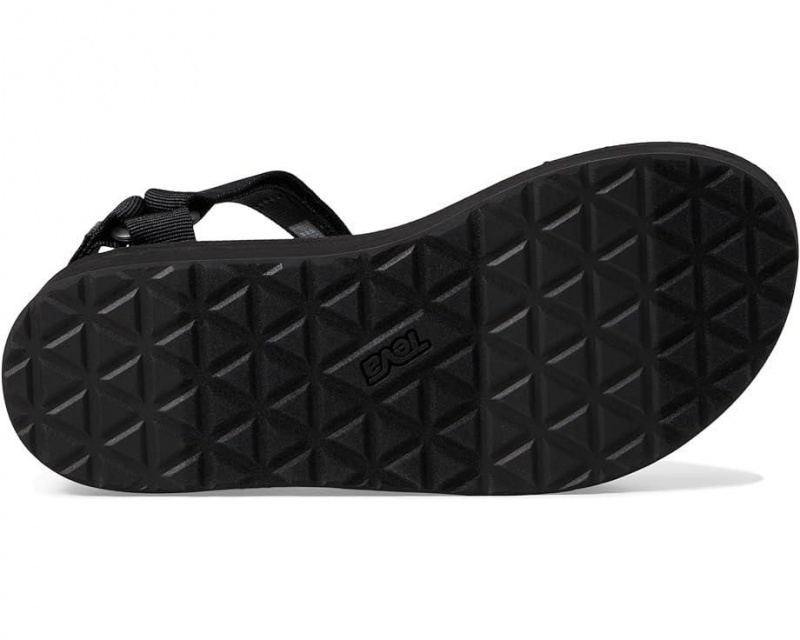 Black Teva Flatform Universal Women's Sandals | 18362-EVKD