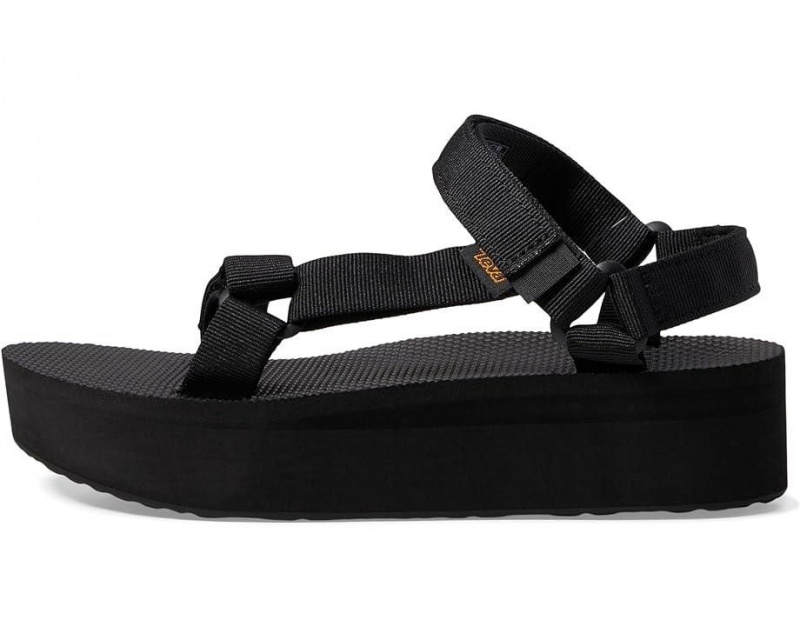 Black Teva Flatform Universal Women's Sandals | 18362-EVKD