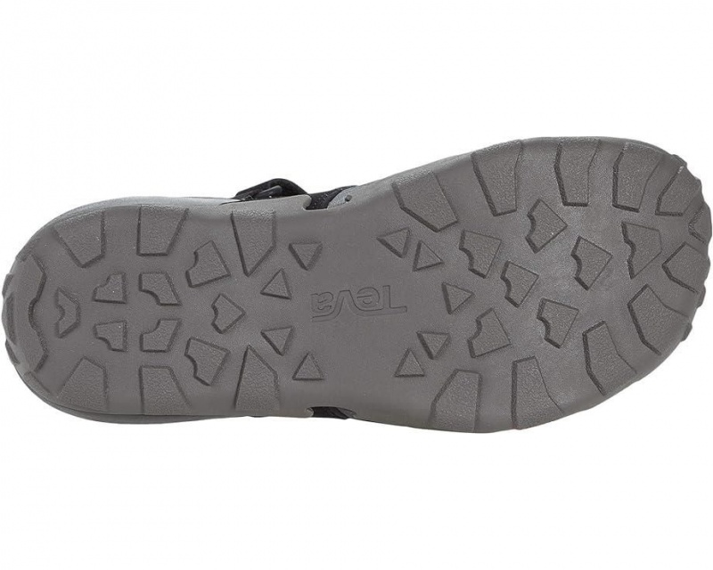 Black Teva Flintwood Men's Sandals | 68530-GCNE