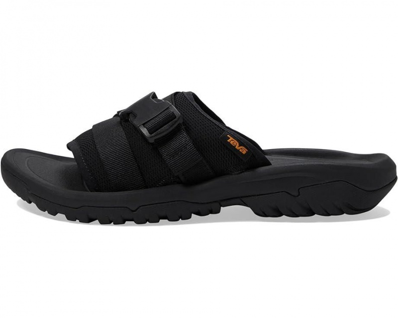 Black Teva Hurricane Verge Slide Men's Sandals | 80124-FEGZ